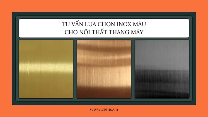 Inox màu thang máy