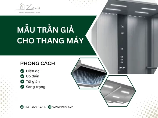 mẫu trần giả cho thang máy